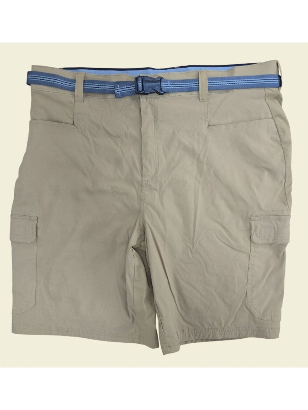 Orvis Mens Outdoor Cargo Shorts Size 40 Beige Nylon Blend